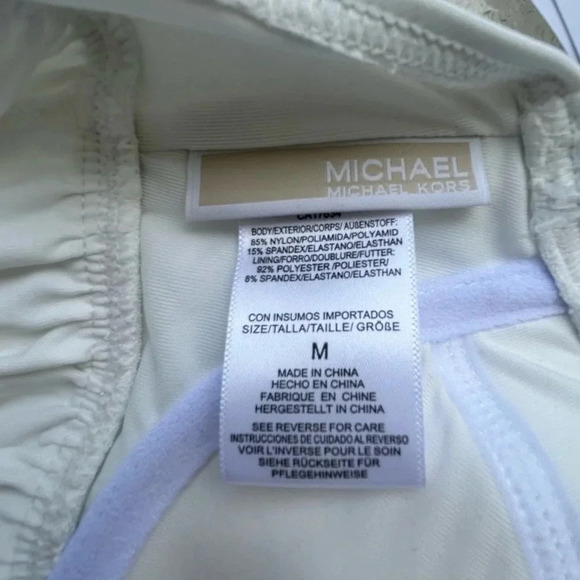 NEW! MICHAEL Michael Kors Women's Baby Doll Tankini Top & Bottom Solid Size: M - Picture 10 of 13